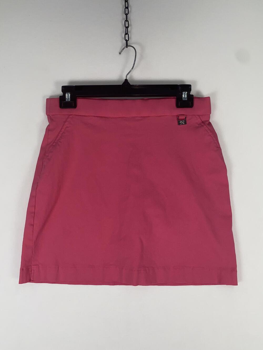 Rafaella Skort Womens Medium Pink Pull On Stretch Lined Pockets Summer Casual